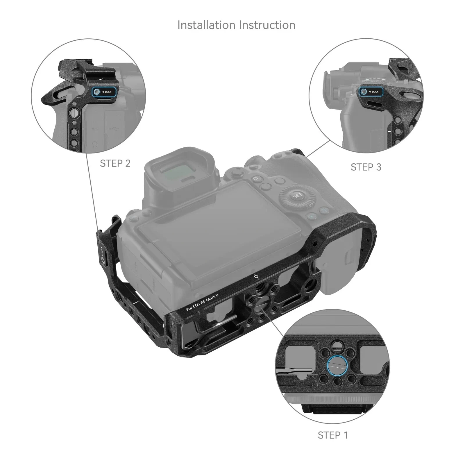 SMALLRIG “Black Mamba” Cage for Canon EOS R6 III R6 II 4161