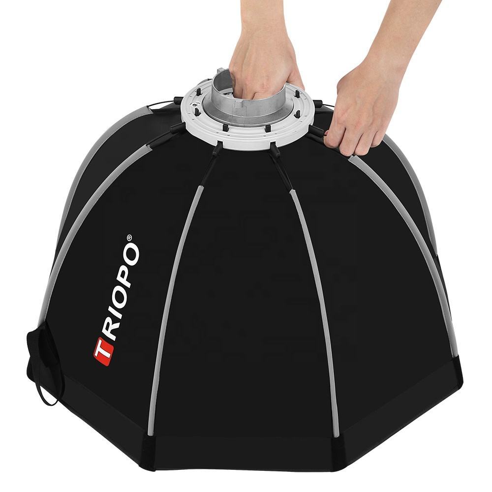 Softbox bát giác thao tác nhanh Triopo K2-90 Không Lưới ngàm Bowen