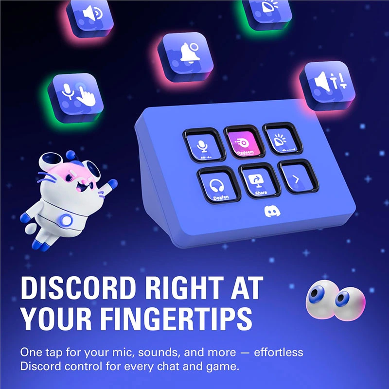 Thiết bị Stream Elgato StreamDeck Mini Discord Edition 6 Phím Lập Trình 10GAI9931