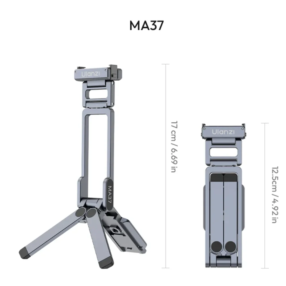 Tripod Mini Từ Tính Tháo Lắp Nhanh Ulanzi MA37 Dành Cho DJI Osmo Action 6 / Osmo Nano / Action 5 Pro / Action 4 / Action 3 Chính Hãng
