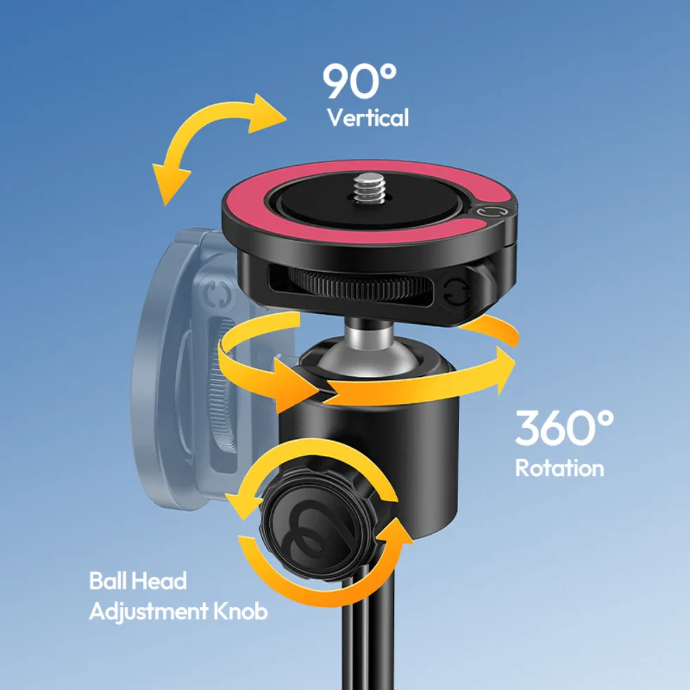 Tripod Từ Tính Cho Điện Thoại Ulanzi MT-44M, Chiều Cao 150cm, Điều Khiển Chụp Ảnh Tích Hợp, Chân Auto Open Chính Hãng