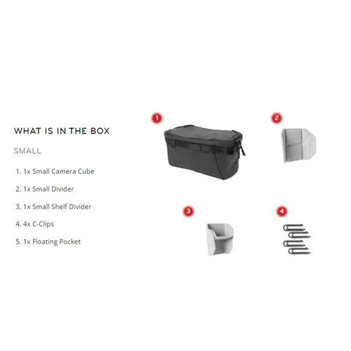 Túi Peak Design Camera Cube V2 (Black, Small)