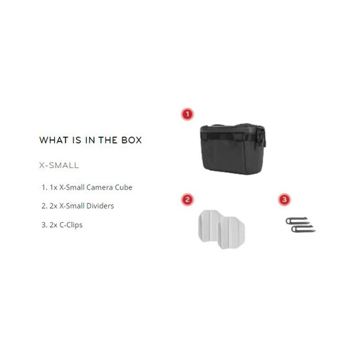 Túi Peak Design Camera Cube V2 (Black, X-Small)