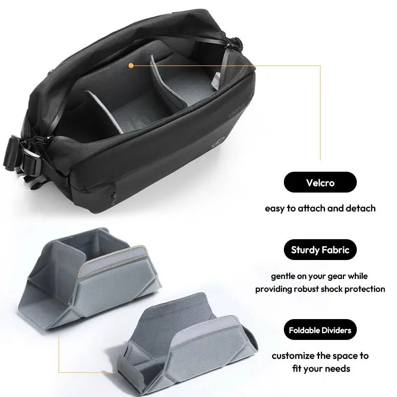 Túi đeo chéo đựng máy ảnh Ulanzi 10L dành cho du lịch ngoài trời -Ulanzi PB038 TraveSling Bag V2 - B120