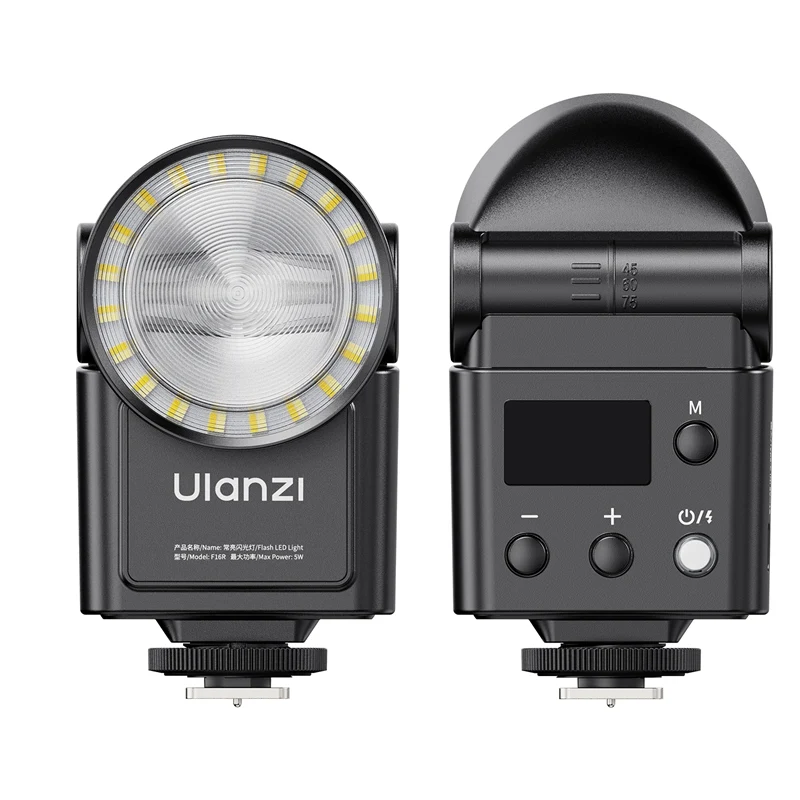 ULANZI F16R Đèn Flash Máy Ảnh Kết Hợp LED 5W GN16 2500K–6500K Chính Hãng