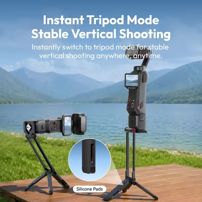 ULANZI MA66L Tripod Từ Tính Đa Năng Cho Insta360 Luna Ultra, Xoay Góc Linh Hoạt Chính Hãng