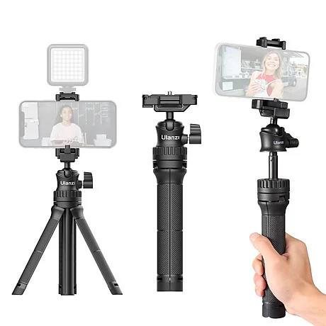 ULANZI MT-34 – Chân Tripod tích hợp ngàm kẹp điện thoại, ballhead xoay 360°, dùng cho điện thoại và máy ảnh