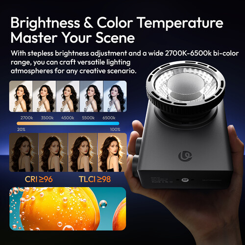 Ulanzi C01 100W Bi-Color COB LED Light with Condenser Lens