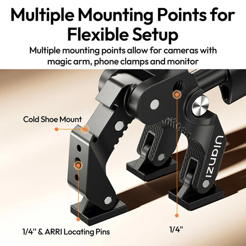 Ulanzi CO78 Super Clamp Kit (Super Clamp & Magic Arm with Dual Ball Head Kit)-C084