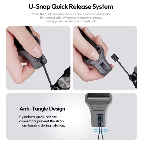 Ulanzi CSS1 U-Snap dây đeo gắn máy ảnh Quick Release tháo lắp nhanh tải trọng 60kg Shoulder Camera Strap Portable