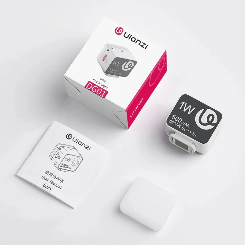 Ulanzi DG01 Cube Light đèn hình khối 1W siêu nhỏ gọn