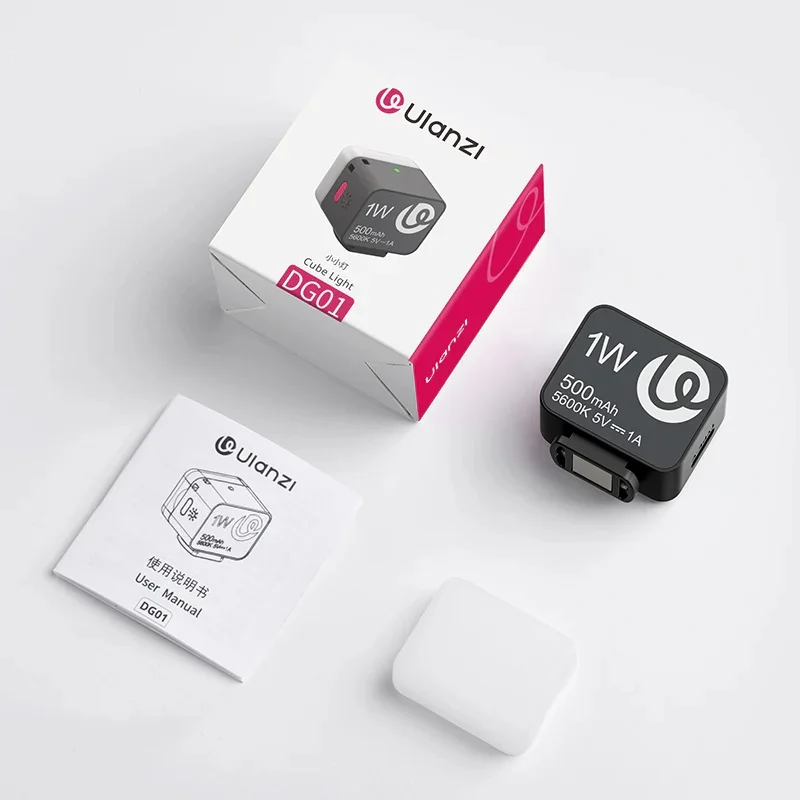 Ulanzi DG01 Cube Light đèn hình khối 1W siêu nhỏ gọn