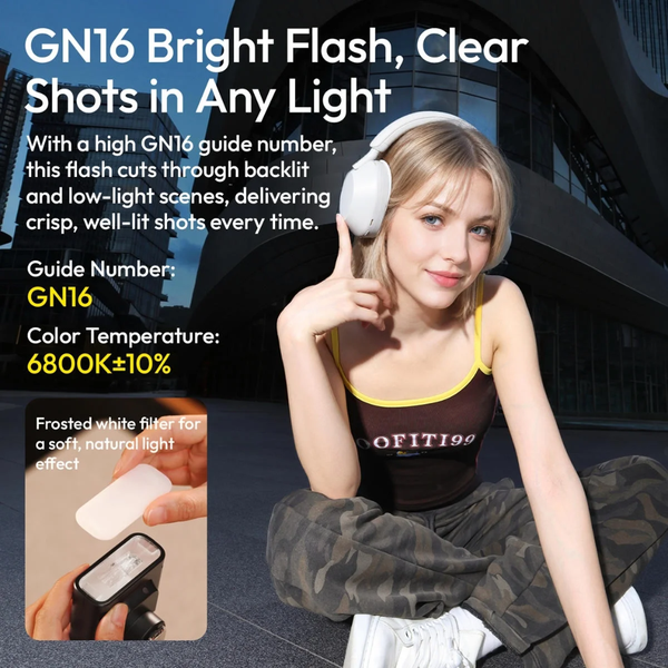 Ulanzi FT16 Đèn flash máy ảnh TTL tương thích với máy ảnh camera S