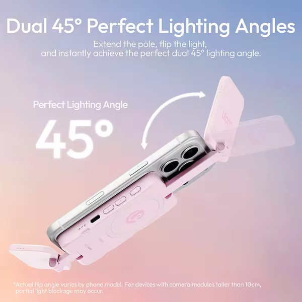 Ulanzi GL01 Đèn mini Dual-Side selfie từ tính công suất 3W dung lượng pin 750mAh chính hãng