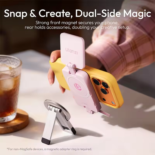 Ulanzi GL01 Đèn mini Dual-Side selfie từ tính công suất 3W dung lượng pin 750mAh chính hãng