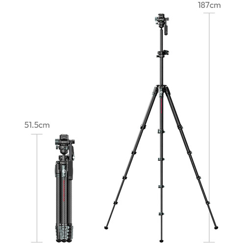 Ulanzi JJ06 Chân máy du lịch Travel Tripod Carbon Fiber -Ulanzi JJ06 GlideGo Video Tripod