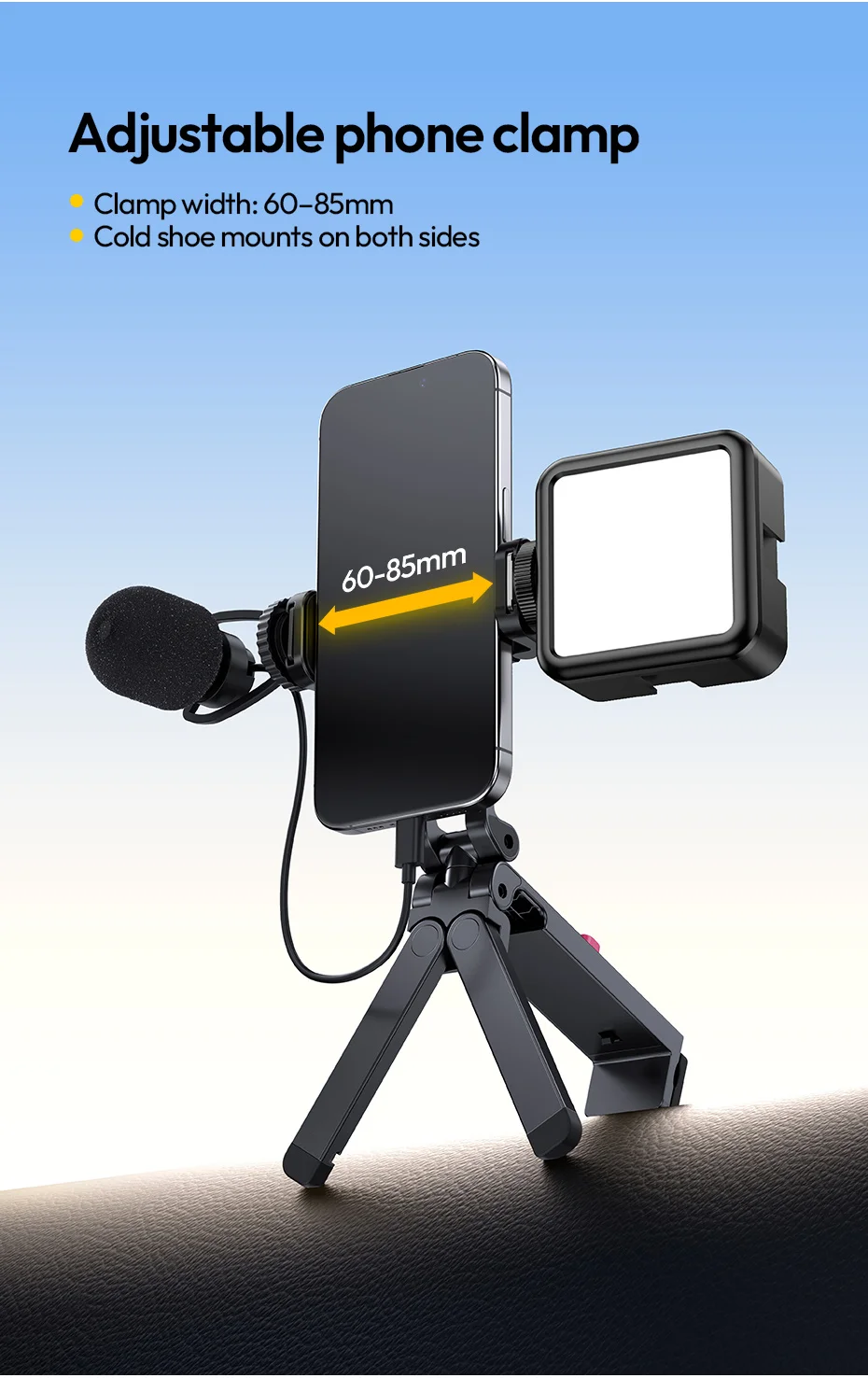 Ulanzi MA89 – Giá đỡ Smartphone Kèm Kẹp 30mm, Dùng Cho Tripod & Gậy Selfie