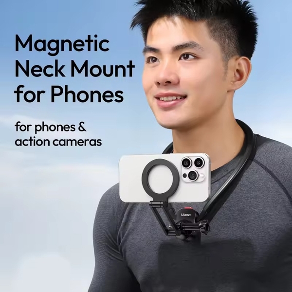 Ulanzi MG14 Vòng đeo cổ từ tính Quick Release tương thích với điện thoại, GoPro và DJI chính hãng cao cấp