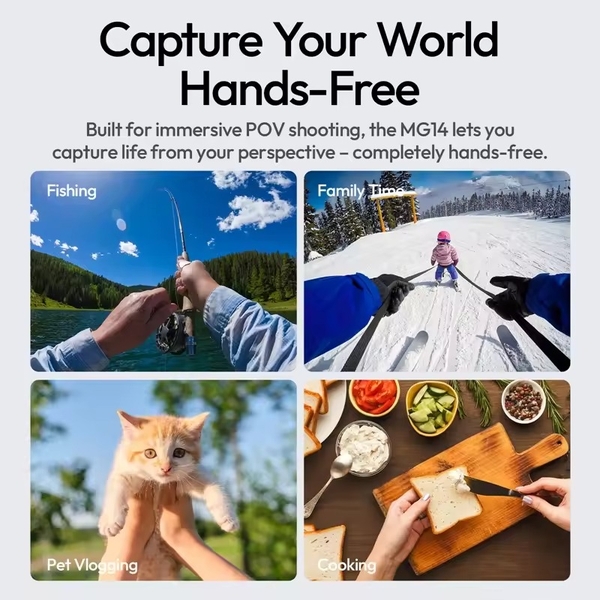 Ulanzi MG14 Vòng đeo cổ từ tính Quick Release tương thích với điện thoại, GoPro và DJI chính hãng cao cấp