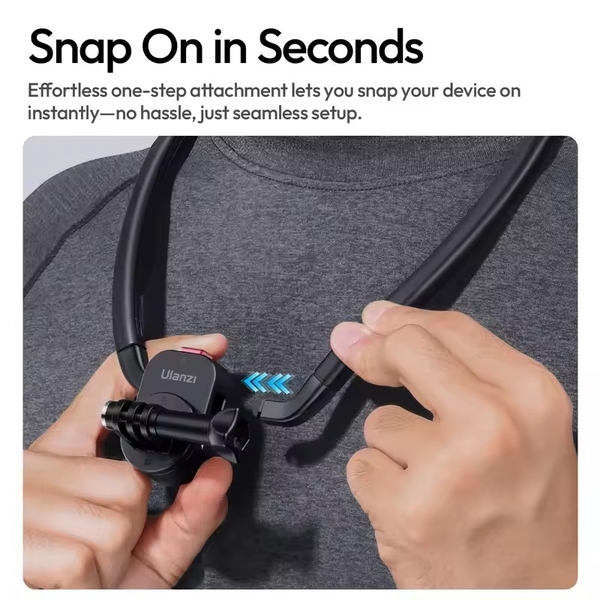 Ulanzi MG14 Vòng đeo cổ từ tính Quick Release tương thích với điện thoại, GoPro và DJI chính hãng cao cấp