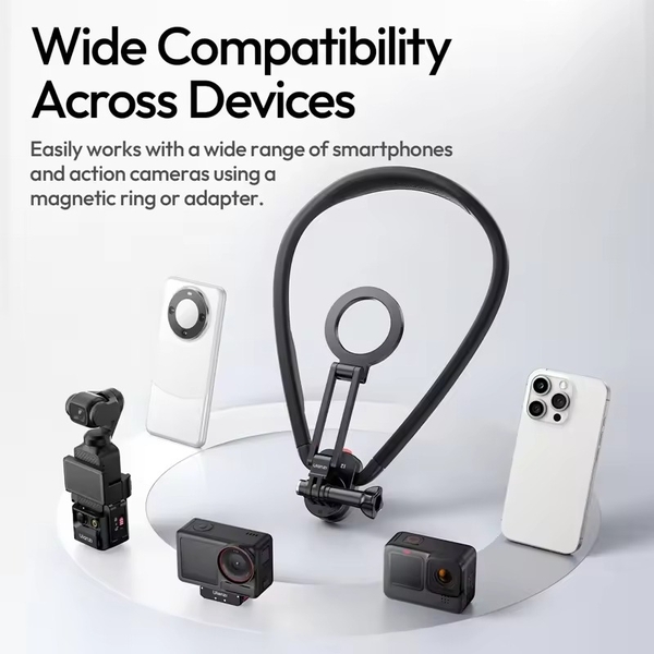 Ulanzi MG14 Vòng đeo cổ từ tính Quick Release tương thích với điện thoại, GoPro và DJI chính hãng cao cấp