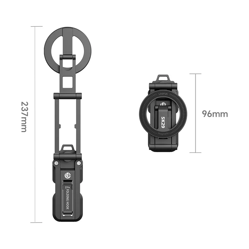 Ulanzi SK29 Ngàm Kẹp Điện Thoại Kiêm Tripod Mini Đa Năng, Chất Liệu Hợp Kim Nhôm Cao Cấp Chính Hãng