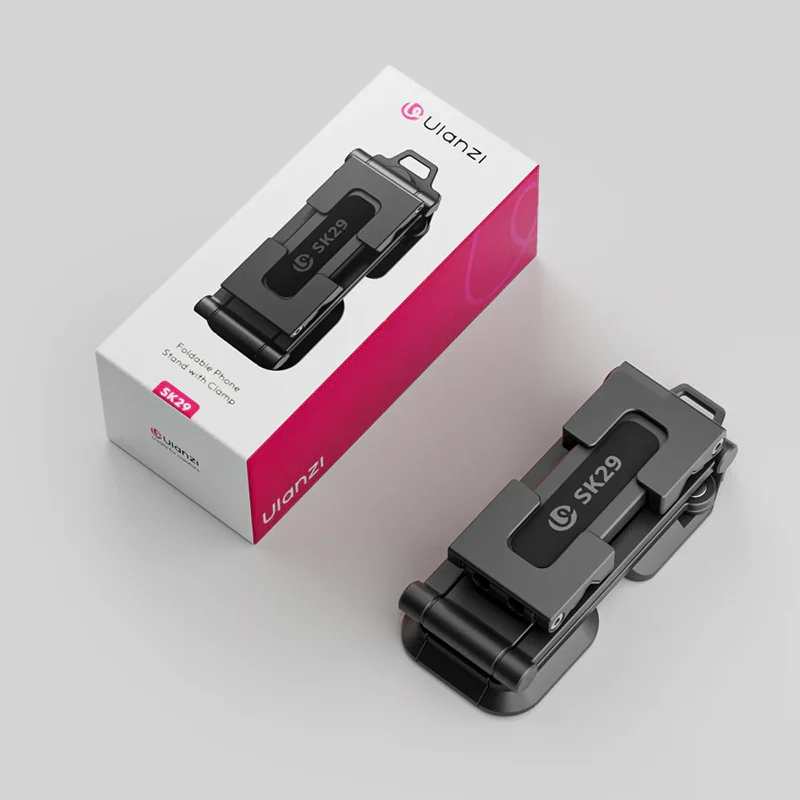 Ulanzi SK29 Ngàm Kẹp Điện Thoại Kiêm Tripod Mini Đa Năng, Chất Liệu Hợp Kim Nhôm Cao Cấp Chính Hãng