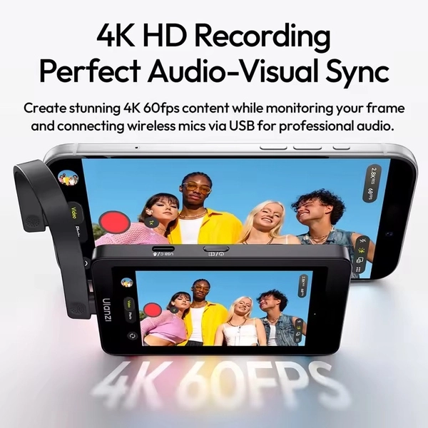 Ulanzi VM1 Màn hình Selfie di động tích hợp pin 3.97 inch tần số quét 60Hz độ sáng 400nit chính hãng