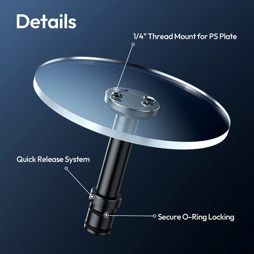 Ulanzi Xiaojiu Clear Center Column Rotating Tray- QT05