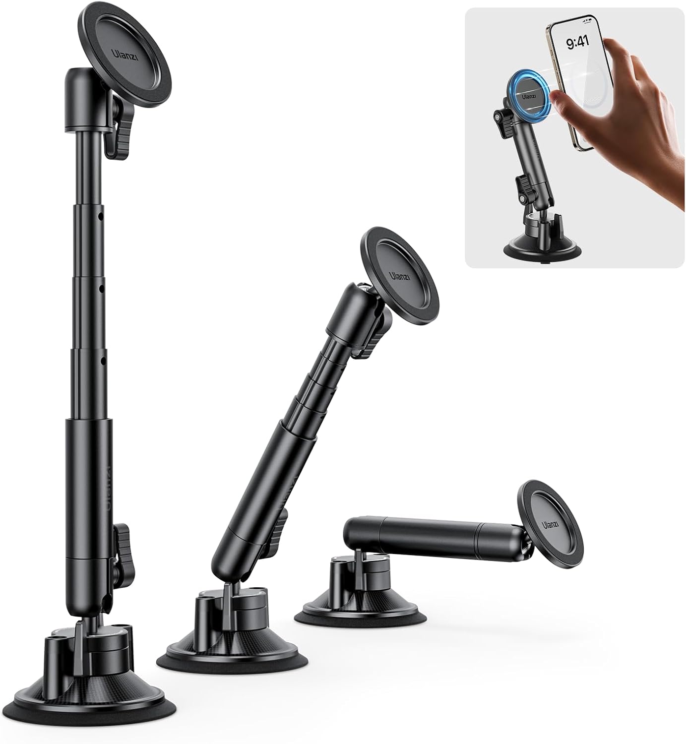 Ulanzi ZJ06 - Giá Đỡ Hút Chân Không – Magic Arm Đa Năng Cho iPhone & Smartphone MagSafe