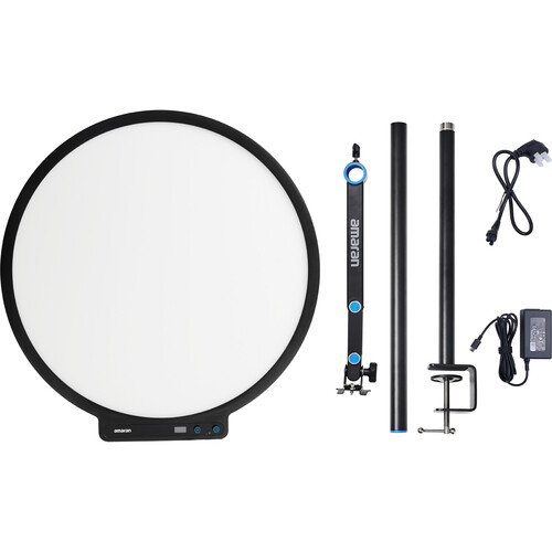amaran Verge Max BiColor Round LED Light Panel (màu Charcoal)