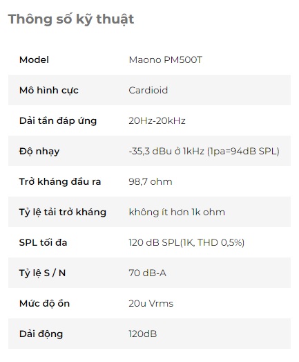 Maono PM500T - Vinyl Sài Gòn