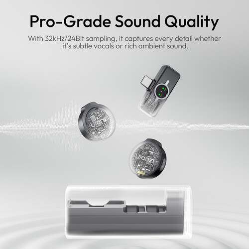 Ulanzi A21 2-Person Wireless Microphone System (2.4 GHz, Lightning, Black & White)-7.jpg