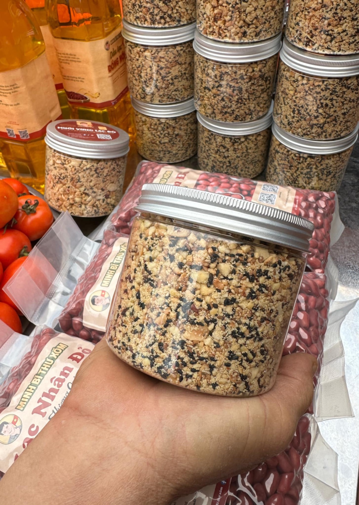 1 hộp muối vừng lạc đỏ 350gr