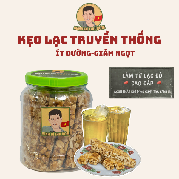 1 hộp kẹo lạc truyền thống 500gr