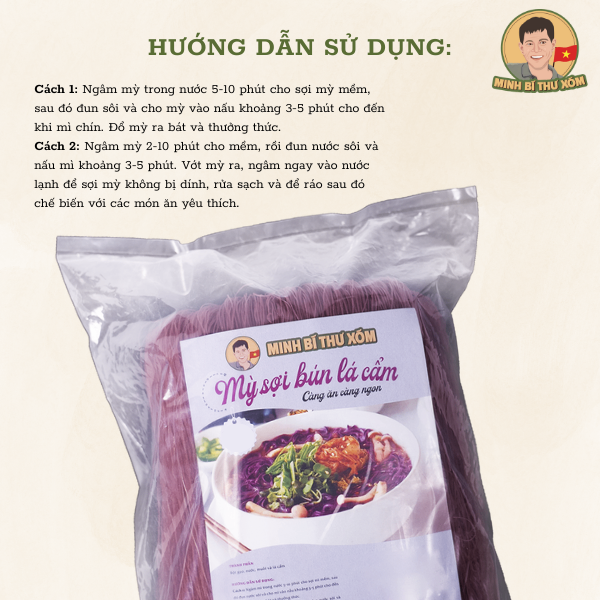 Mỳ Sợi Bún Lá Cẩm 1Kg