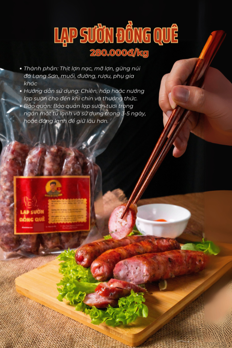 Lạp xưởng đồng quê - 1 kg