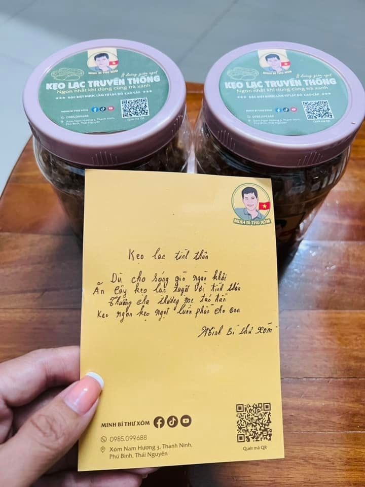 1 hộp kẹo lạc trà xanh - 500gr