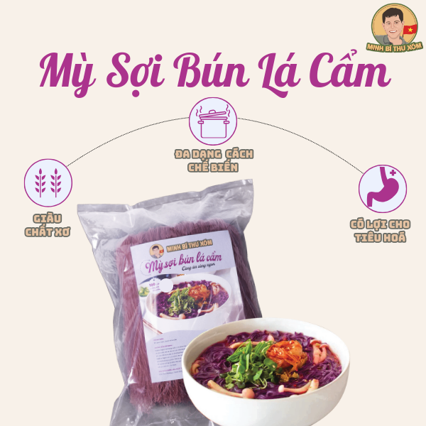 2kg Mỳ Sợi Bún Lá Cẩm