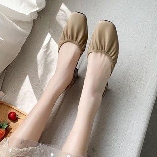 GIÀY DA QUAI CHUN VINTAGE - Đen - 39
