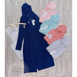 ÁO CHỐNG NẮNG DÁNG DÀI GIU - Xanh than - L