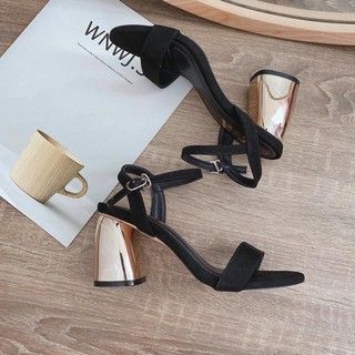 GIÀY SANDAL GÓT ĐỒNG - 35