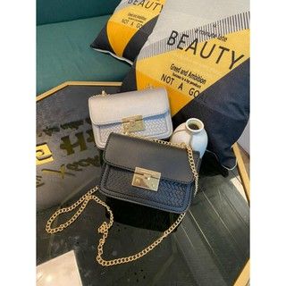TÚI KHÓA BẤM 18CM ĐEN BẠC - Đen