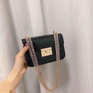 TÚI KHÓA BẤM SIZE 18CM - Đen