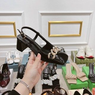 GIÀY GUỐC XÍCH HỞ GÓT - Đen - 38