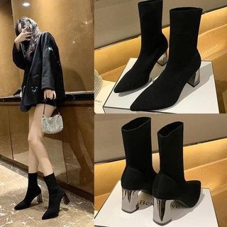 BỐT LEN GÓT BẠC - 36