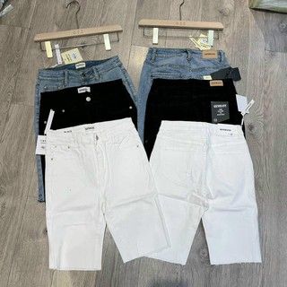 QUẦN JEAN NGỐ ĐEN/TRẮNG - Xanh nhạt - L