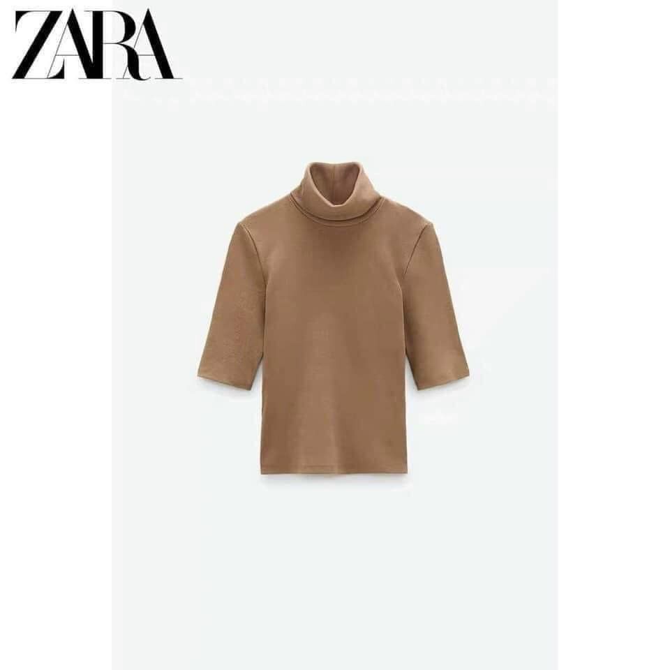 ÁO CỔ LỌ ZA.RA - Trắng - S