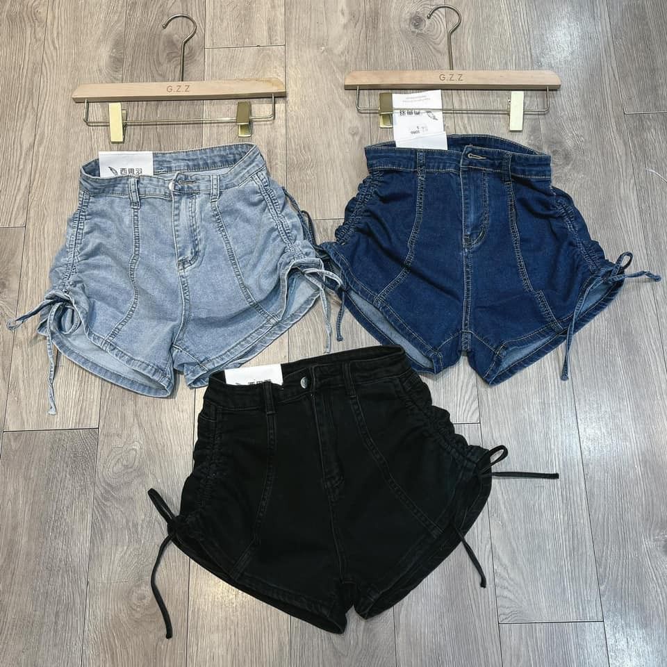 QUẦN SHORT JEANS RÚT SƯỜN