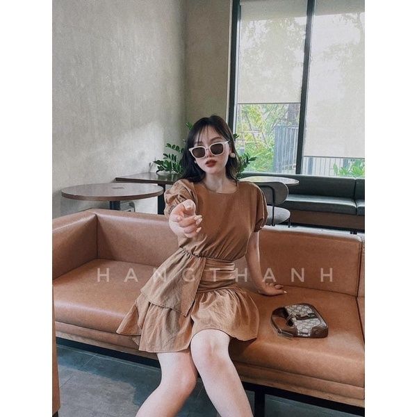 VÁY XOÈ NÂU XẾP LY TẦNG